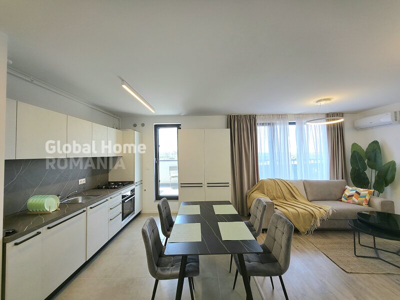 H Pipera Lake, Porsche Nord, 3 rooms penthouse + terrace 16sqm + parking, new.